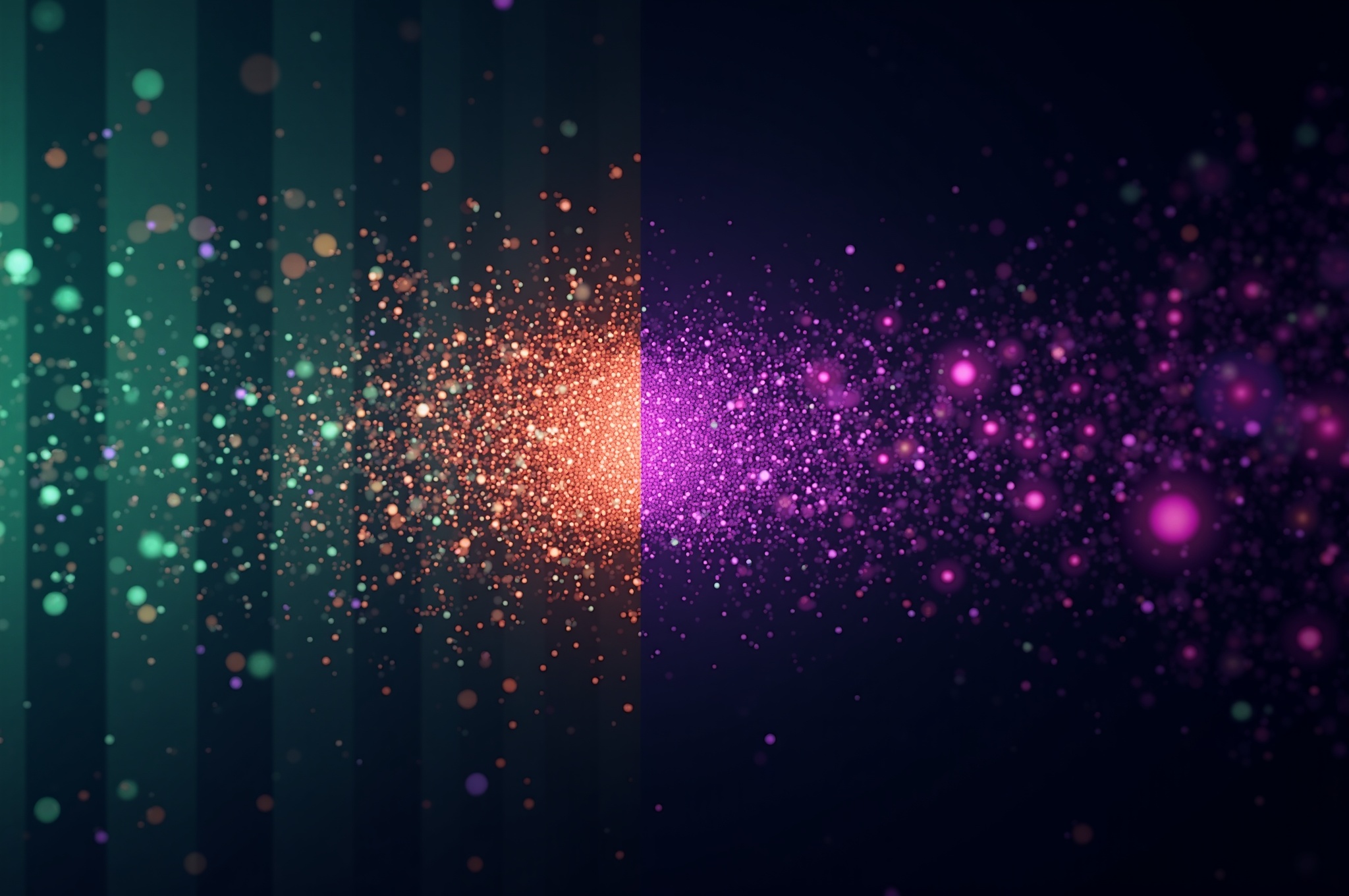 Split-screen cinematic composition showing evolution from Excel to modern platform